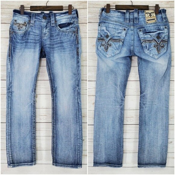 Rock Revival Pevey Slim Straight Mens 